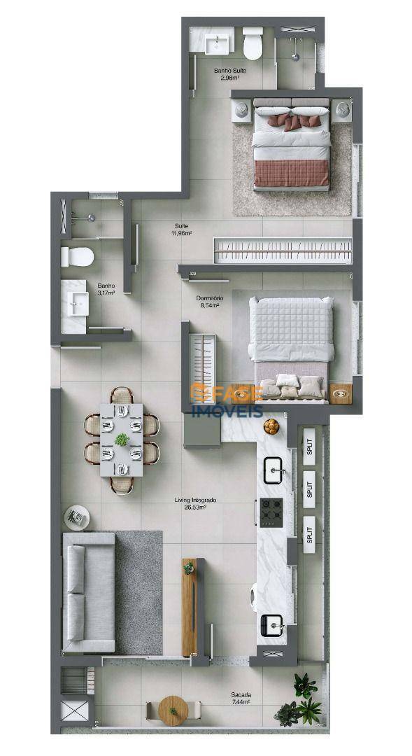 Apartamento à venda com 2 quartos, 78m² - Foto 26