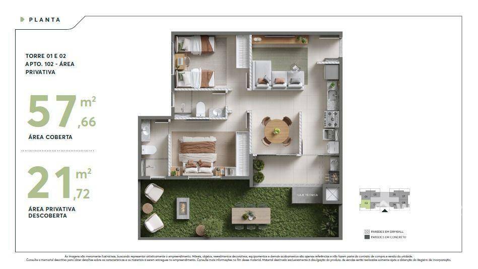 Apartamento à venda com 2 quartos, 51m² - Foto 24