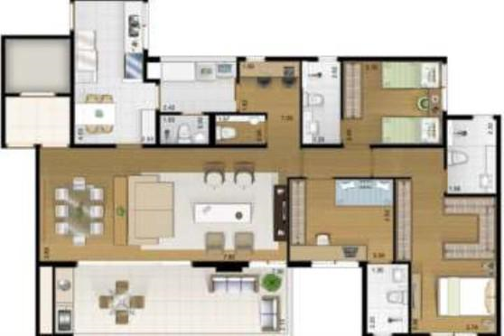 Apartamento à venda com 3 quartos, 129m² - Foto 6