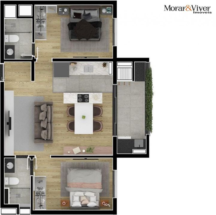 Apartamento à venda com 2 quartos, 58m² - Foto 24