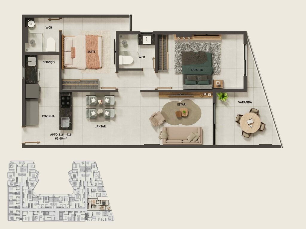 Apartamento à venda com 1 quarto, 22m² - Foto 50