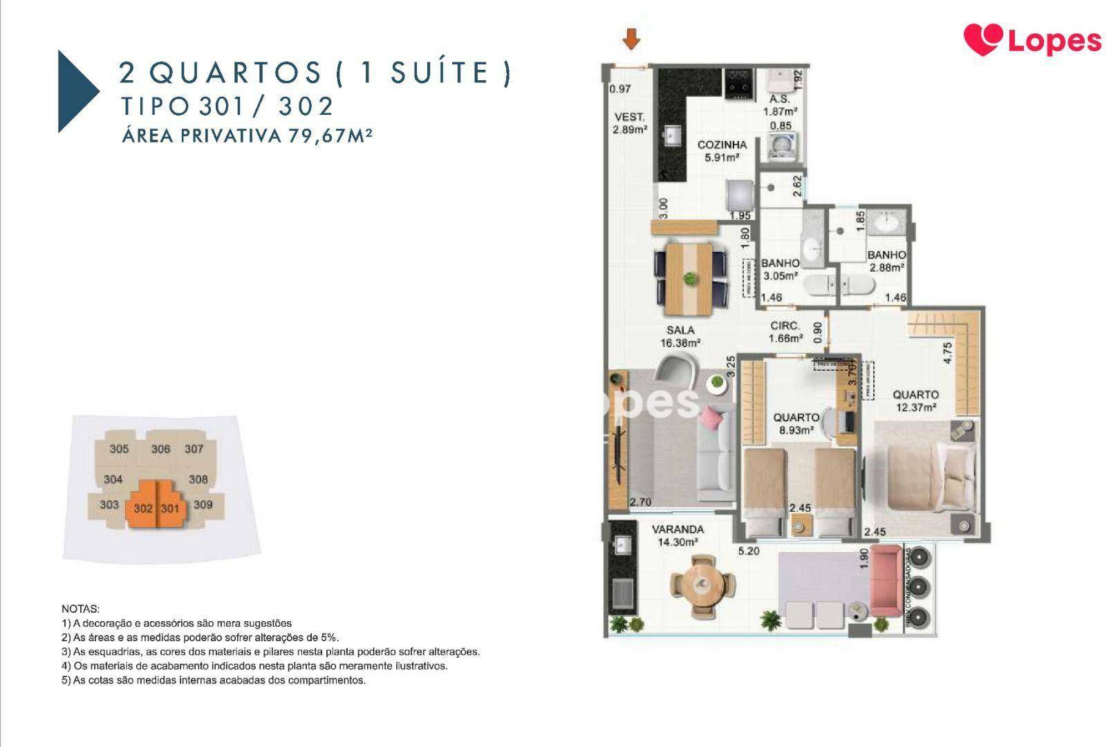 Apartamento à venda com 2 quartos, 93m² - Foto 19