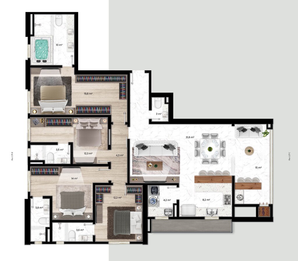 Apartamento à venda com 4 quartos, 172m² - Foto 39