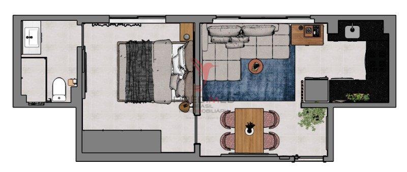 Apartamento à venda com 1 quarto, 35m² - Foto 11