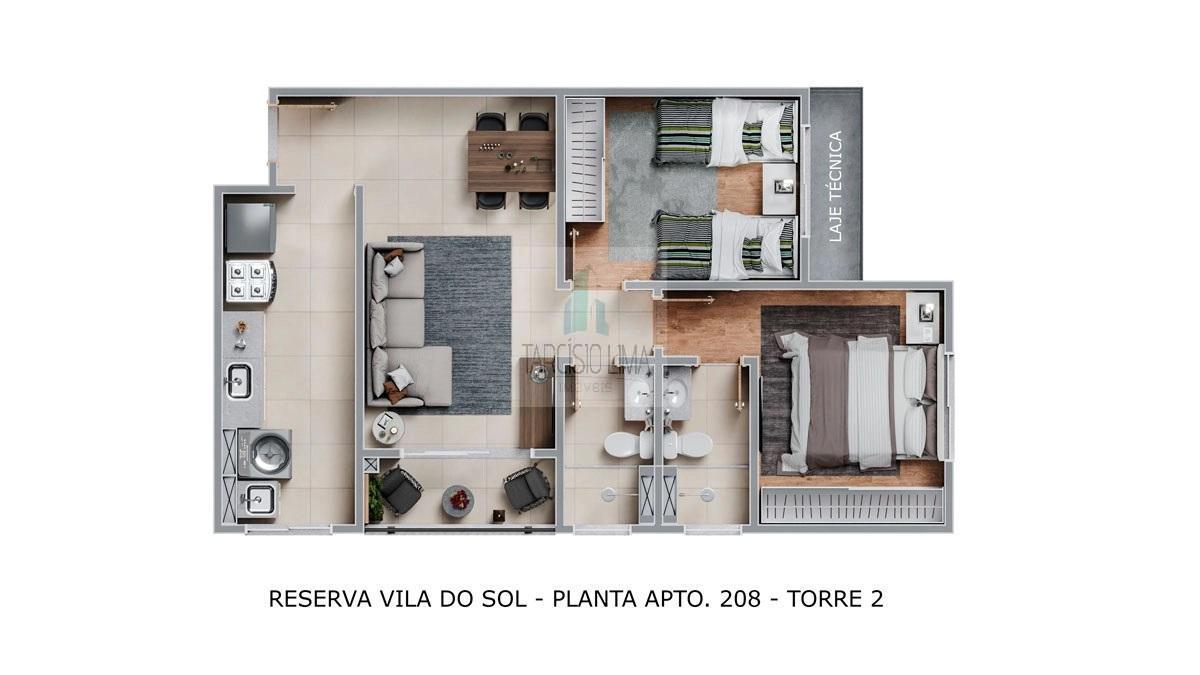 Apartamento à venda com 2 quartos, 54m² - Foto 20