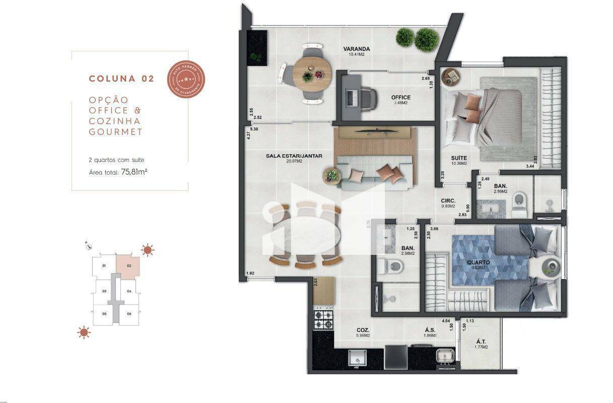 Apartamento à venda com 3 quartos, 78m² - Foto 11