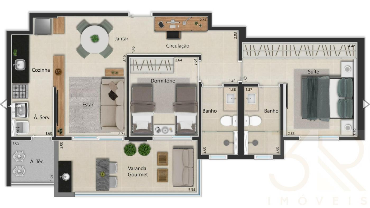 Apartamento à venda com 3 quartos, 91m² - Foto 9