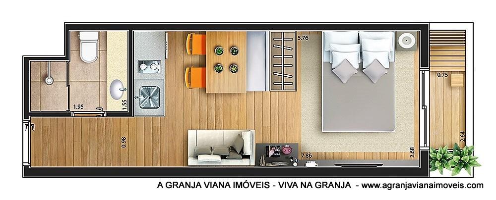 Apartamento à venda com 1 quarto, 26m² - Foto 29