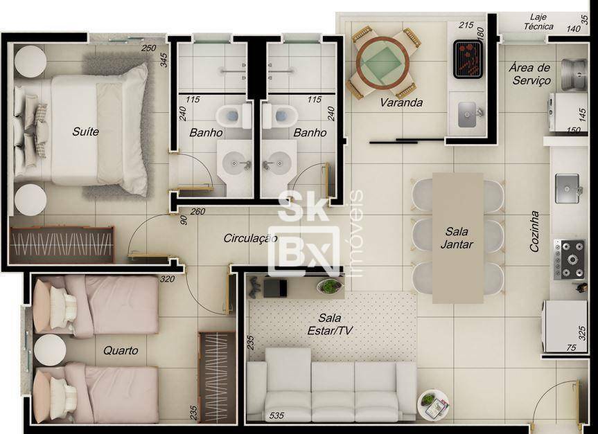 Apartamento, 2 quartos, 66 m² - Foto 4