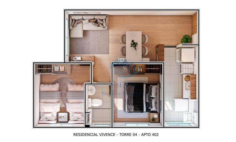 Apartamento, 2 quartos, 43 m² - Foto 4