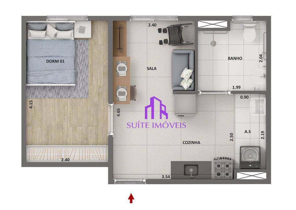 Apartamento à venda com 2 quartos, 48m² - Foto 25