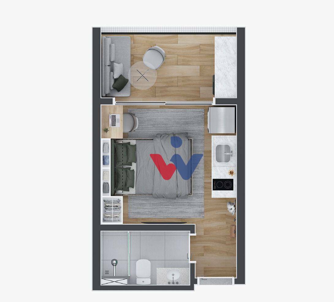 Apartamento à venda com 1 quarto, 41m² - Foto 38