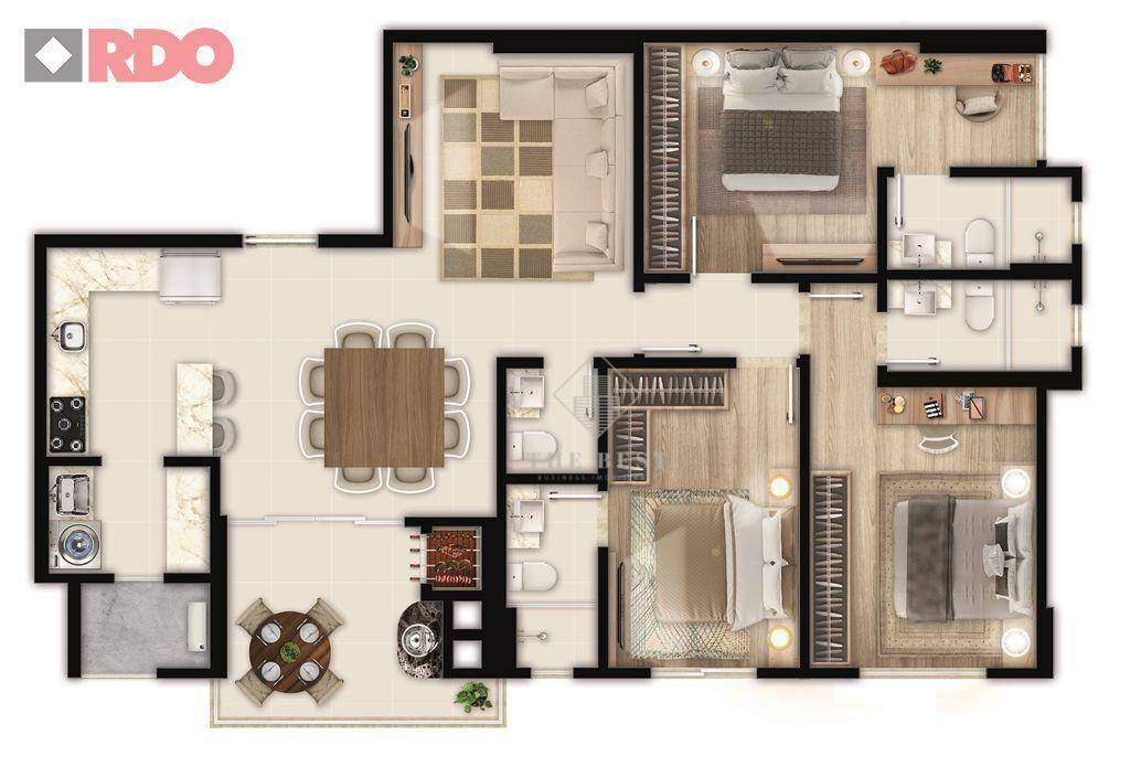 Apartamento à venda com 2 quartos, 118m² - Foto 13