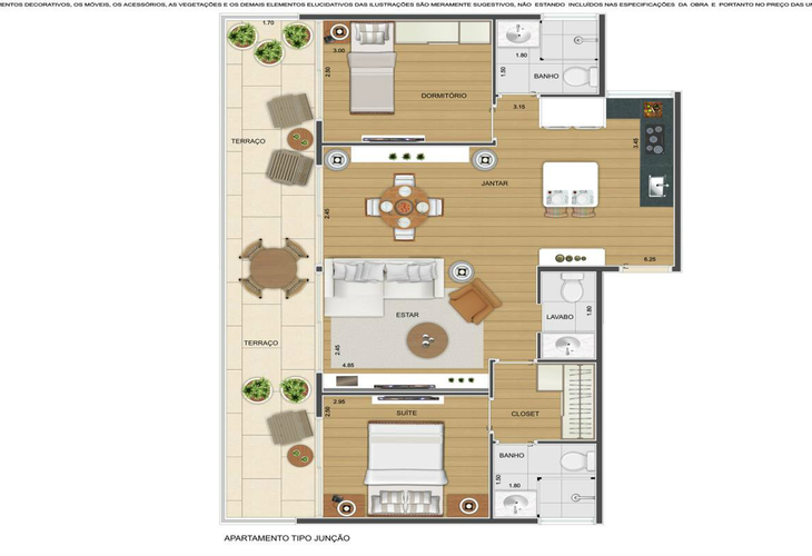 Apartamento à venda com 2 quartos, 159m² - Foto 3