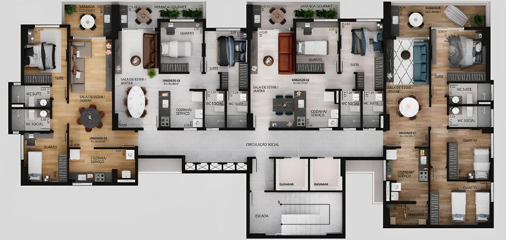 Apartamento à venda com 2 quartos, 60m² - Foto 18