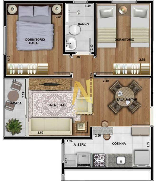 Apartamento à venda com 2 quartos, 65m² - Foto 16