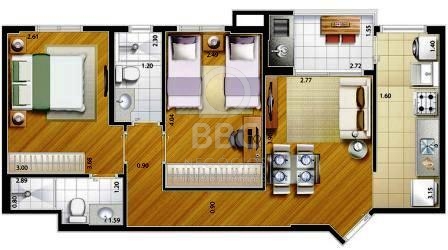 Apartamento à venda com 2 quartos, 64m² - Foto 5