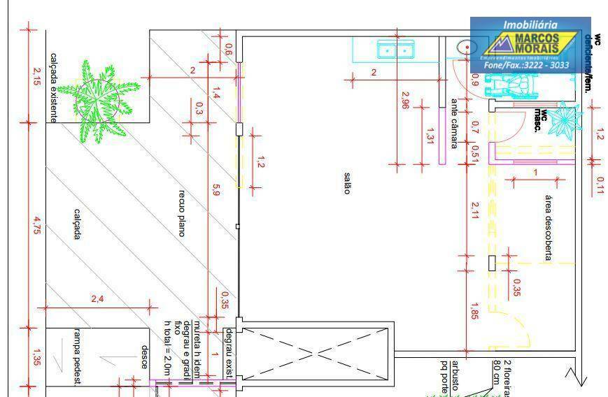 Conjunto Comercial-Sala para alugar, 60m² - Foto 4