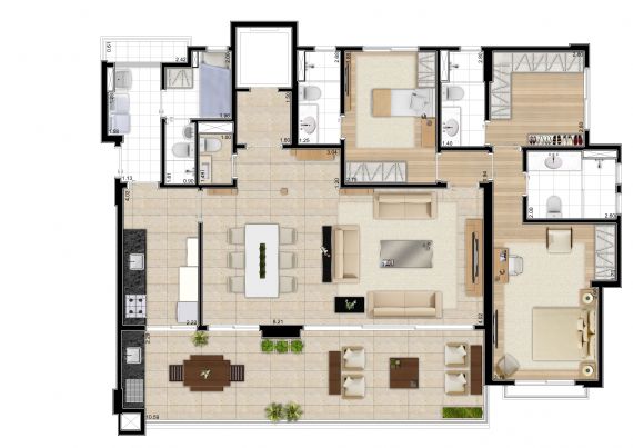 Apartamento à venda com 3 quartos, 158m² - Foto 10