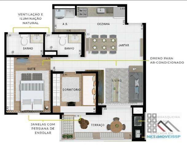 Apartamento à venda com 2 quartos, 80m² - Foto 15