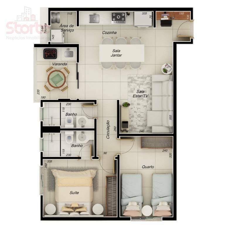 Apartamento à venda com 2 quartos, 66m² - Foto 35