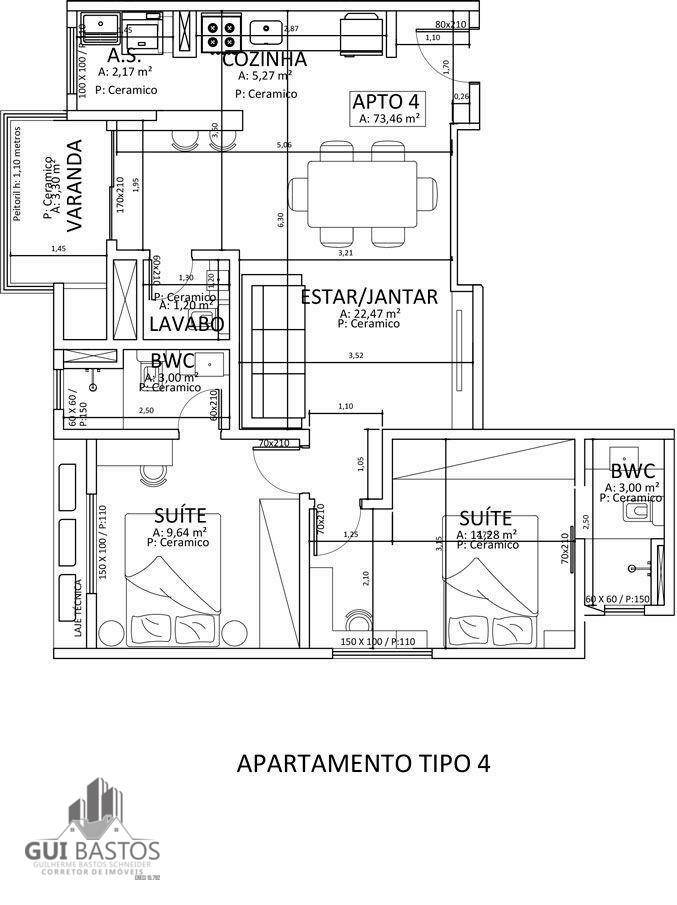 Apartamento à venda com 2 quartos, 73m² - Foto 9