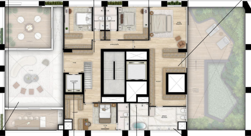 Apartamento à venda com 4 quartos, 393m² - Foto 49