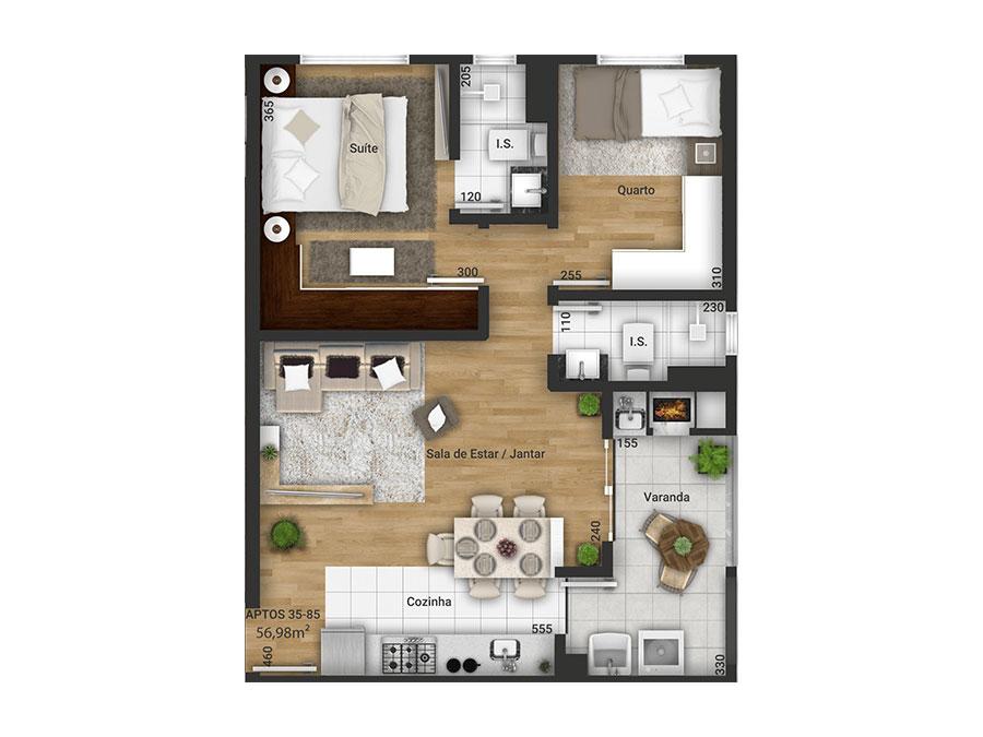 Apartamento à venda com 2 quartos, 62m² - Foto 14