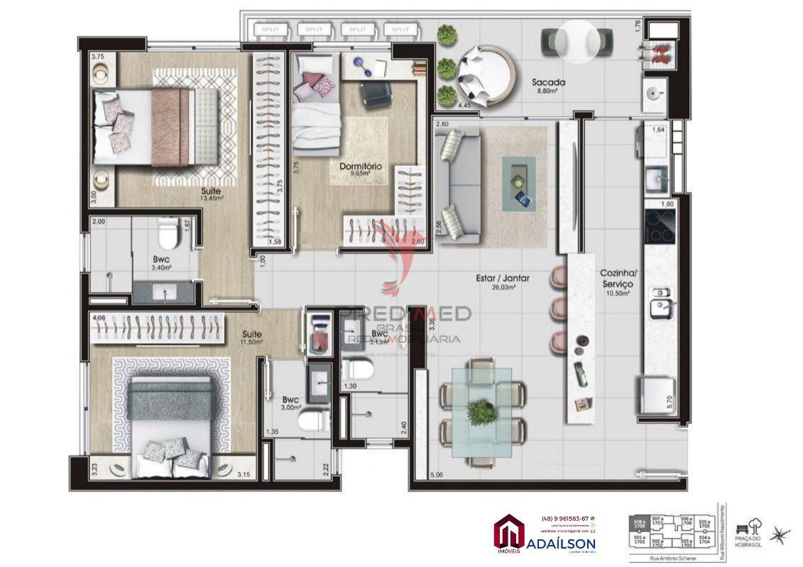 Apartamento à venda com 2 quartos, 84m² - Foto 26