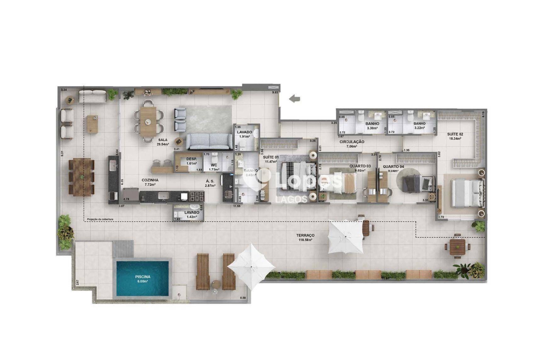 Cobertura à venda com 3 quartos, 253m² - Foto 14