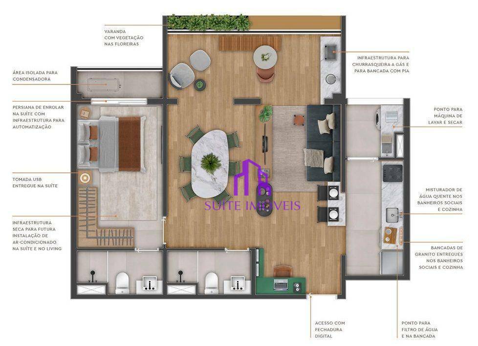 Apartamento à venda com 3 quartos, 86m² - Foto 5