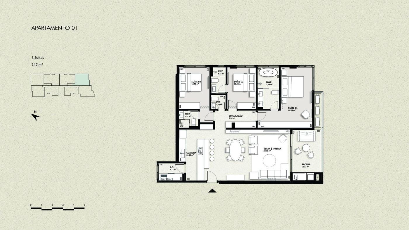 Apartamento à venda com 3 quartos, 146m² - Foto 21