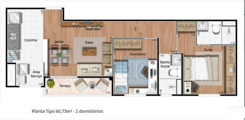 Apartamento à venda com 2 quartos, 59m² - Foto 63