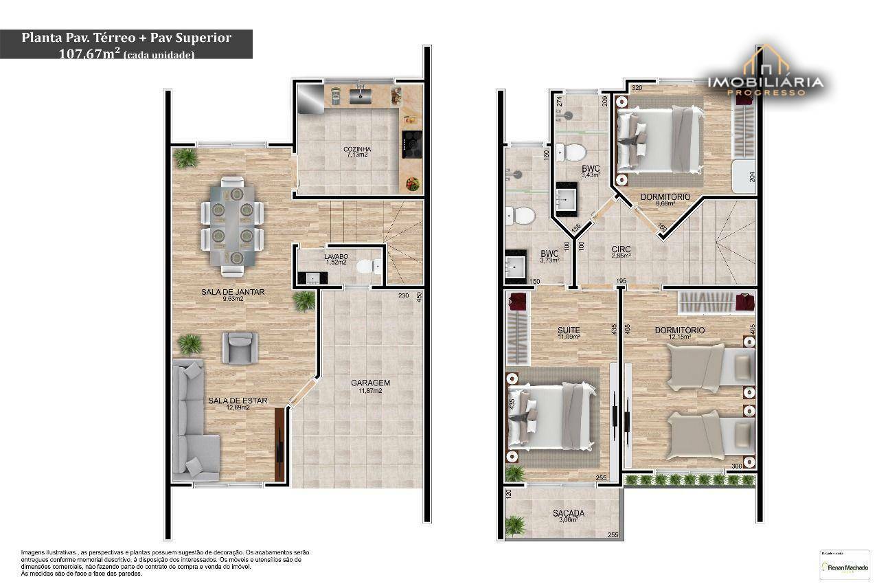 Sobrado à venda com 3 quartos, 107m² - Foto 6