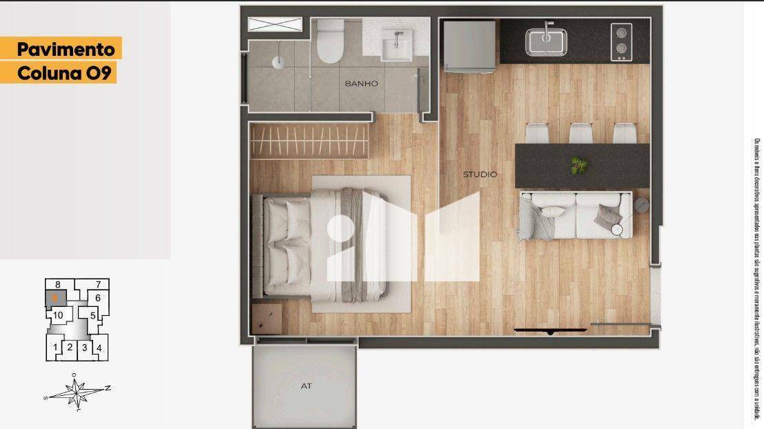 Apartamento à venda com 1 quarto, 30m² - Foto 27