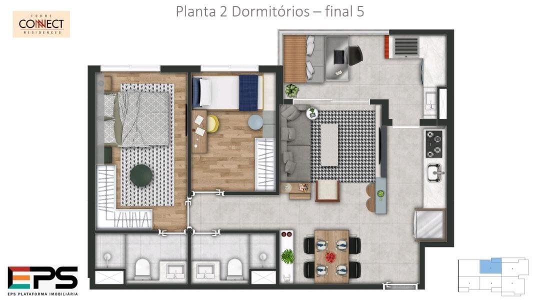 Apartamento à venda com 2 quartos, 58m² - Foto 14