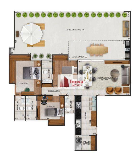 Apartamento à venda com 3 quartos, 171m² - Foto 10