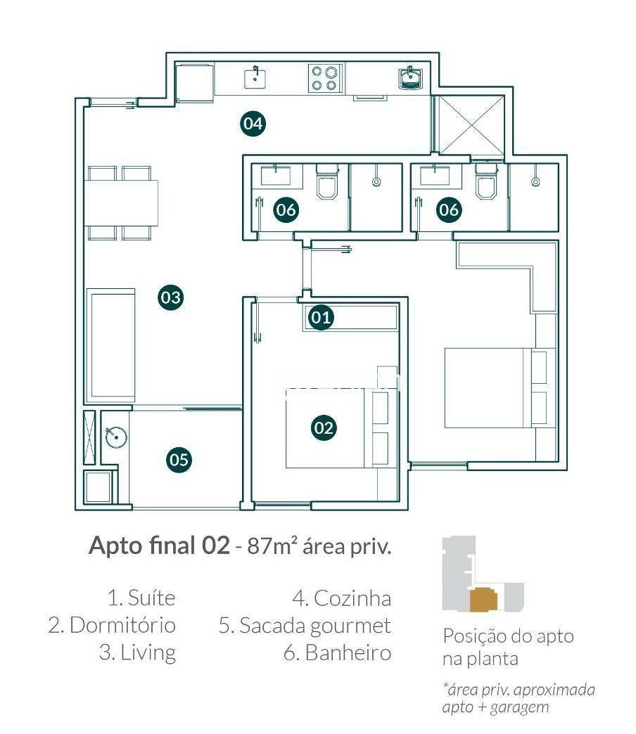 Apartamento à venda com 2 quartos, 62m² - Foto 10