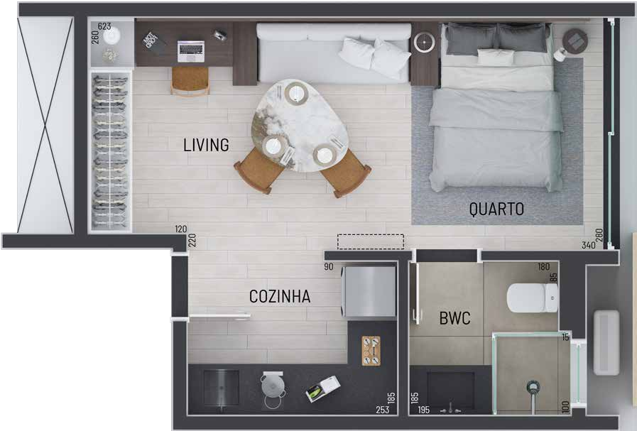 Apartamento à venda com 1 quarto, 30m² - Foto 19