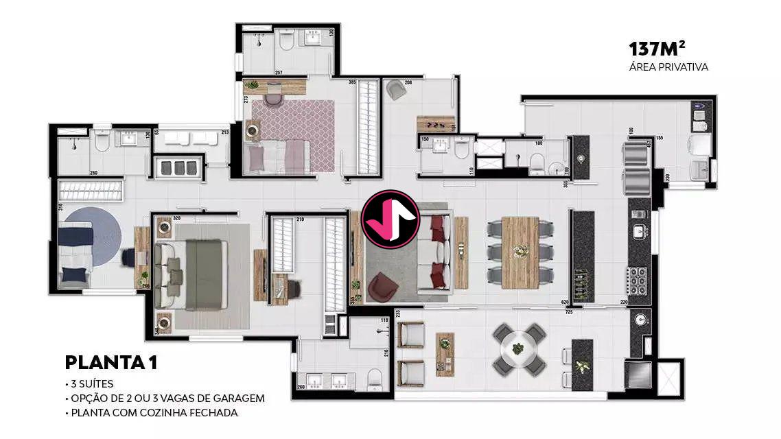 Apartamento à venda com 3 quartos, 139m² - Foto 26