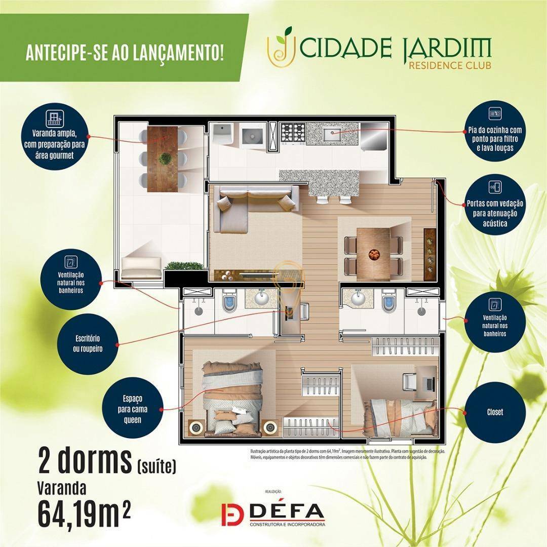 Apartamento à venda com 2 quartos, 64m² - Foto 15