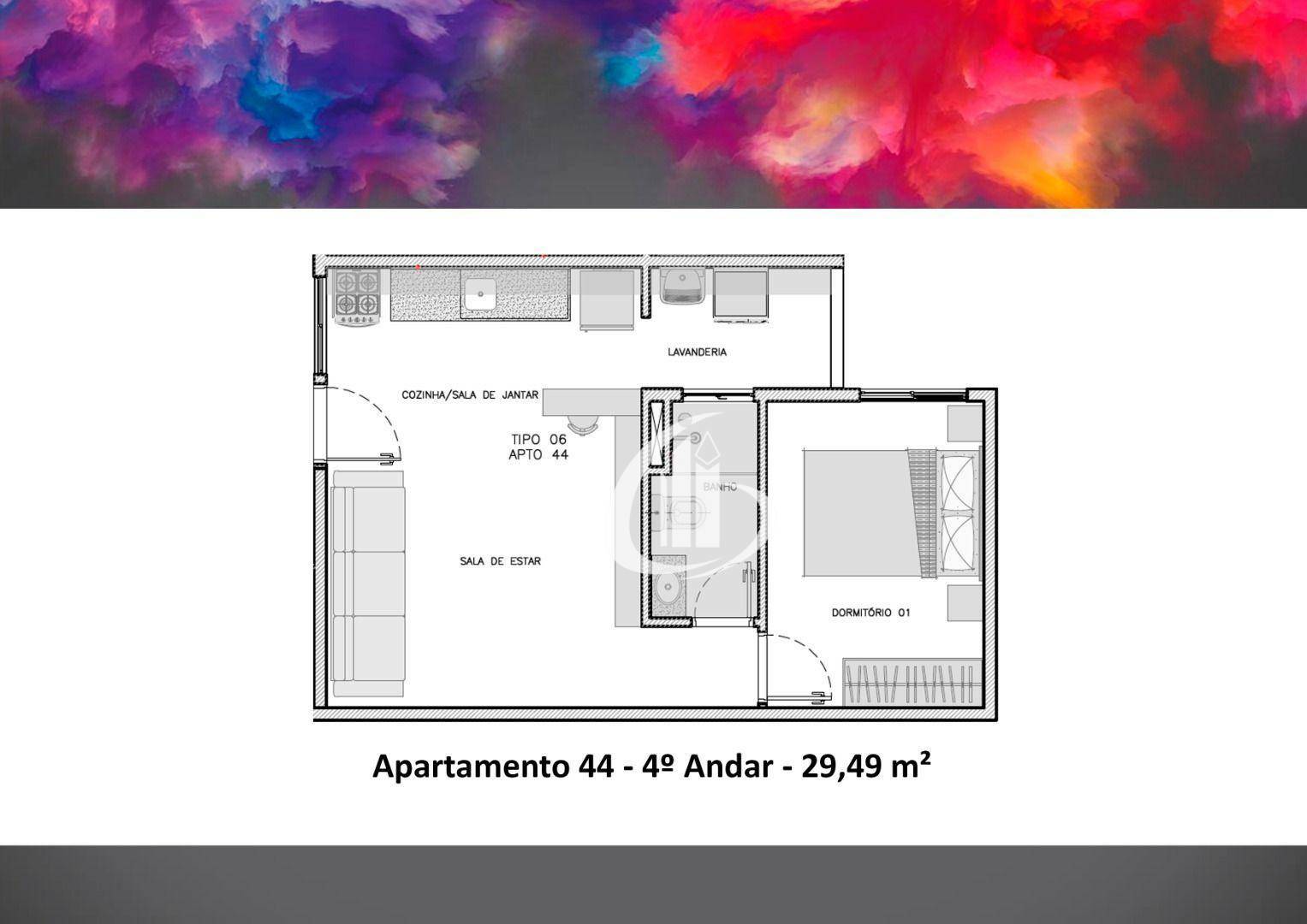 Apartamento à venda com 1 quarto, 29m² - Foto 11