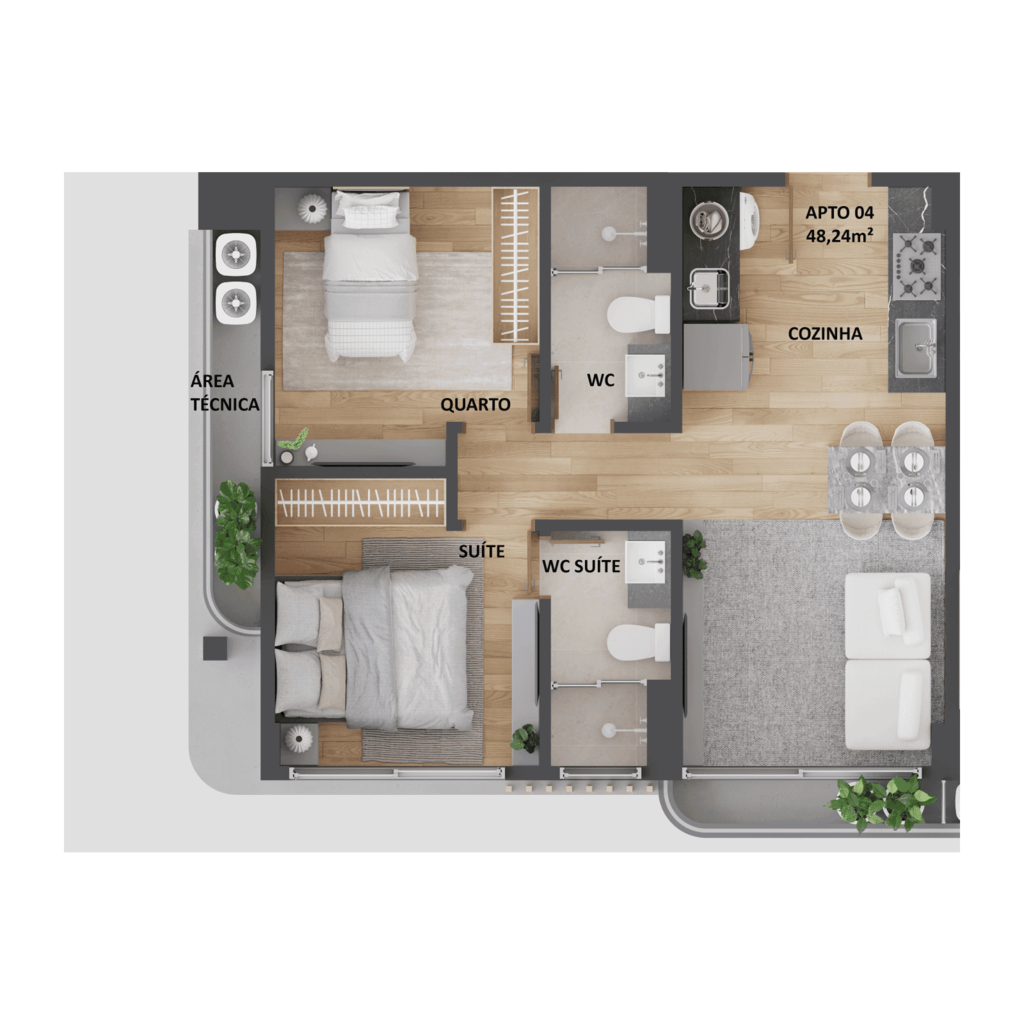 Apartamento à venda com 2 quartos, 46m² - Foto 18