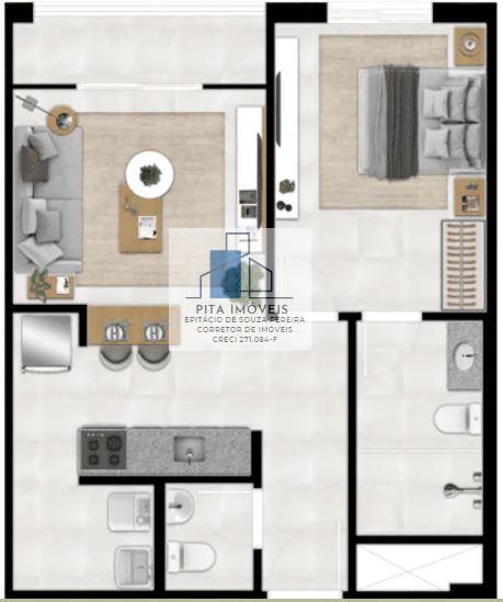 Apartamento à venda com 1 quarto, 43m² - Foto 11