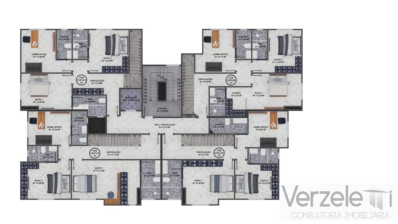 Apartamento à venda com 2 quartos, 69m² - Foto 7