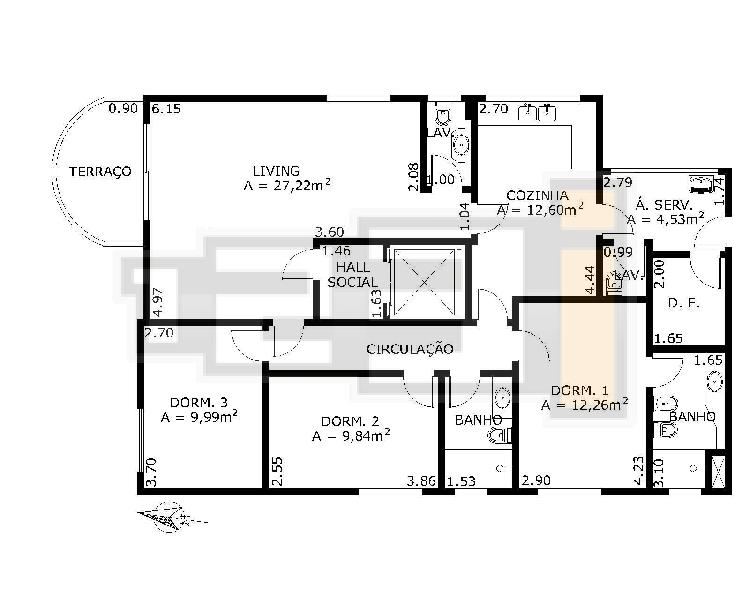 Apartamento à venda com 3 quartos, 115m² - Foto 5