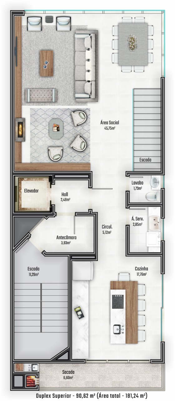 Apartamento à venda com 2 quartos, 17412m² - Foto 35