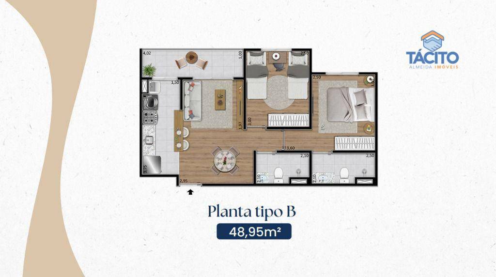 Apartamento à venda com 2 quartos, 49m² - Foto 16