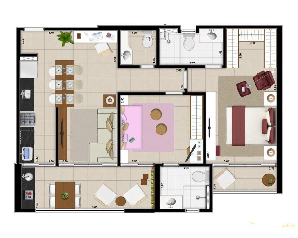 Apartamento à venda com 2 quartos, 89m² - Foto 31