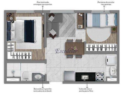 Apartamento à venda com 1 quarto, 24m² - Foto 17